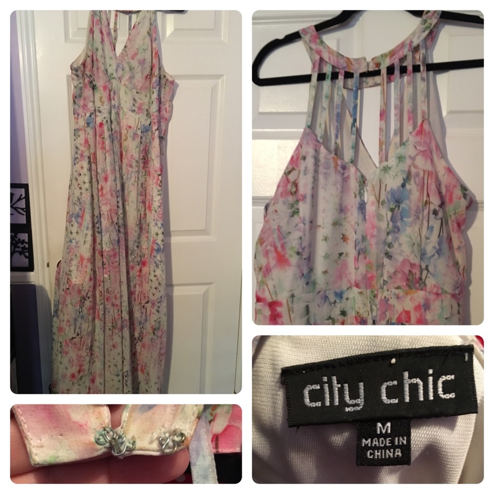 City Chic Floral Maxi Dress